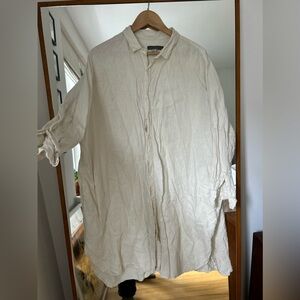 Artemesia shirt dress, linen, size L